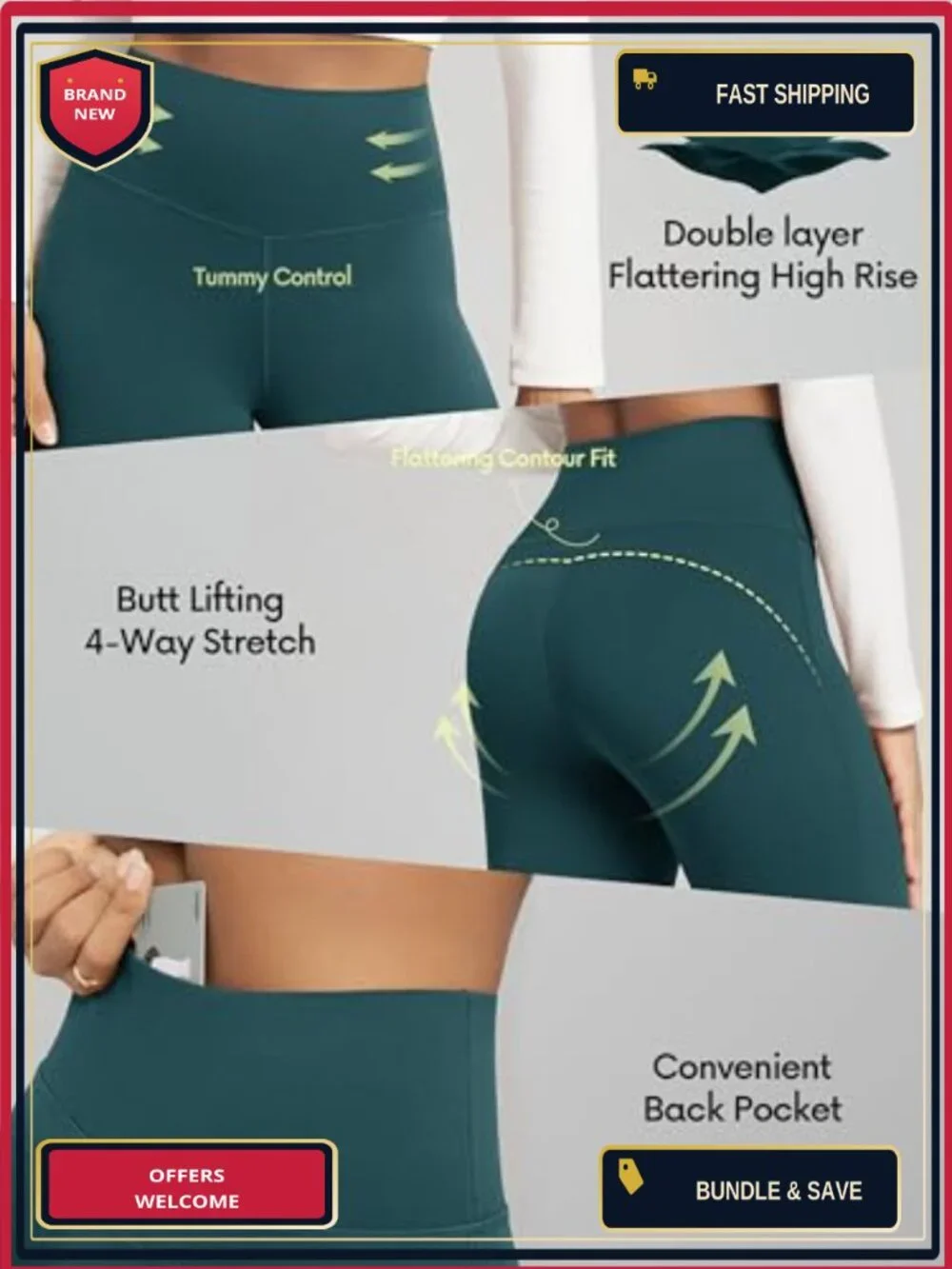 High Waist Flare Bootcut Yoga Pants Women Wide Leg Lounge Leggings 32
